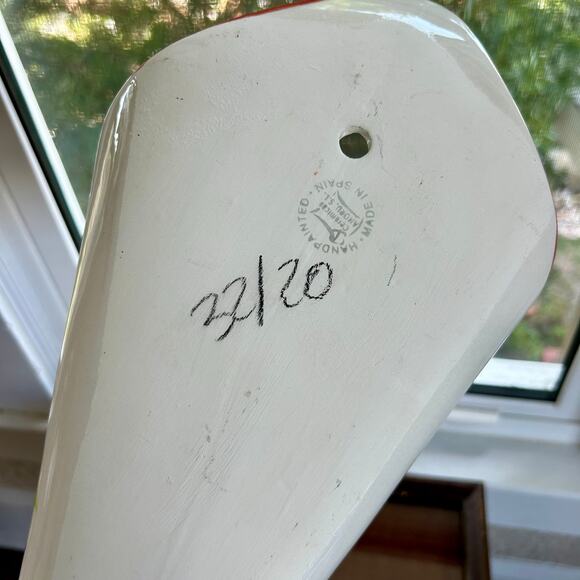 Vintage Spanish Wall Pocket Planter by Cerámicas Anoru | Hand-Painted Pottery - Picture 9 of 15